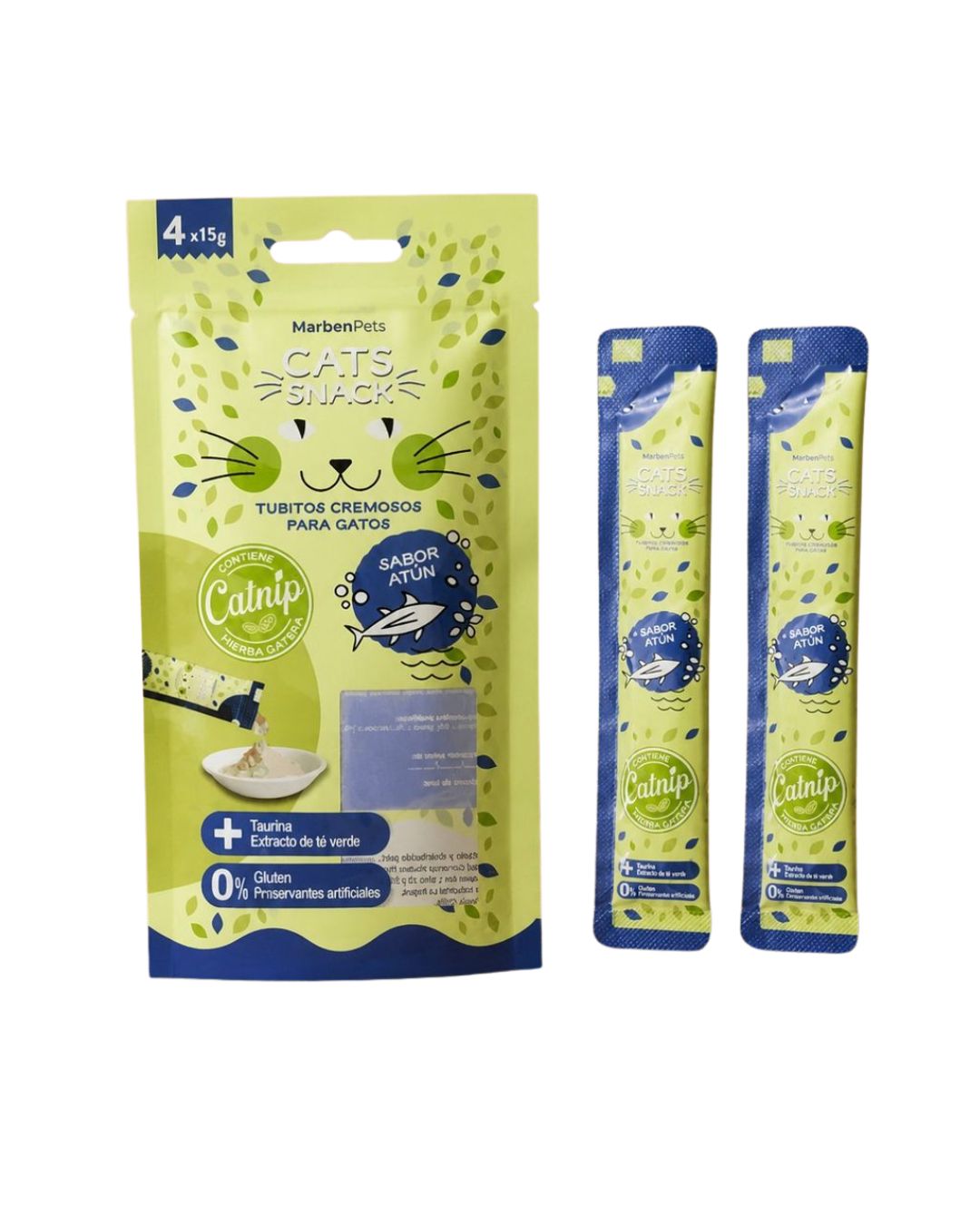 Tubito Cremoso Atún con Catnip