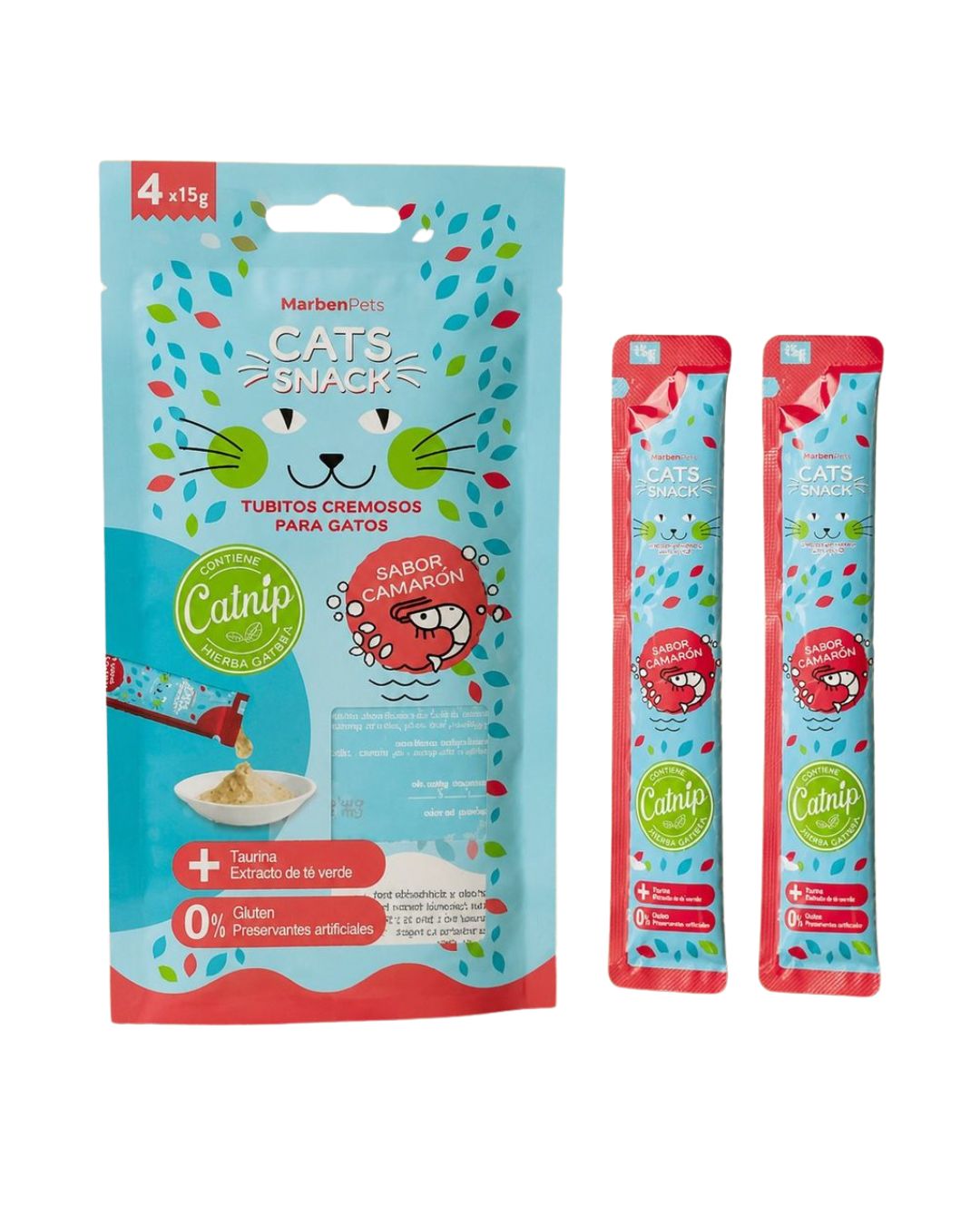 Tubito Cremoso Camarón con Catnip