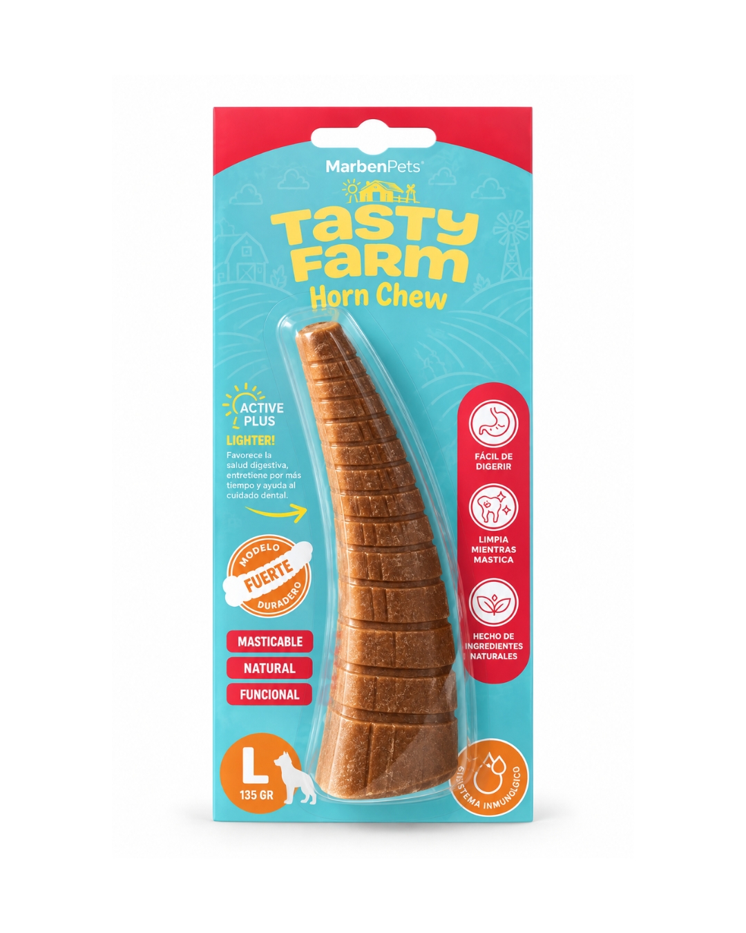 Cuerno Masticable Cuidado Inmunológico L - Tasty Farm