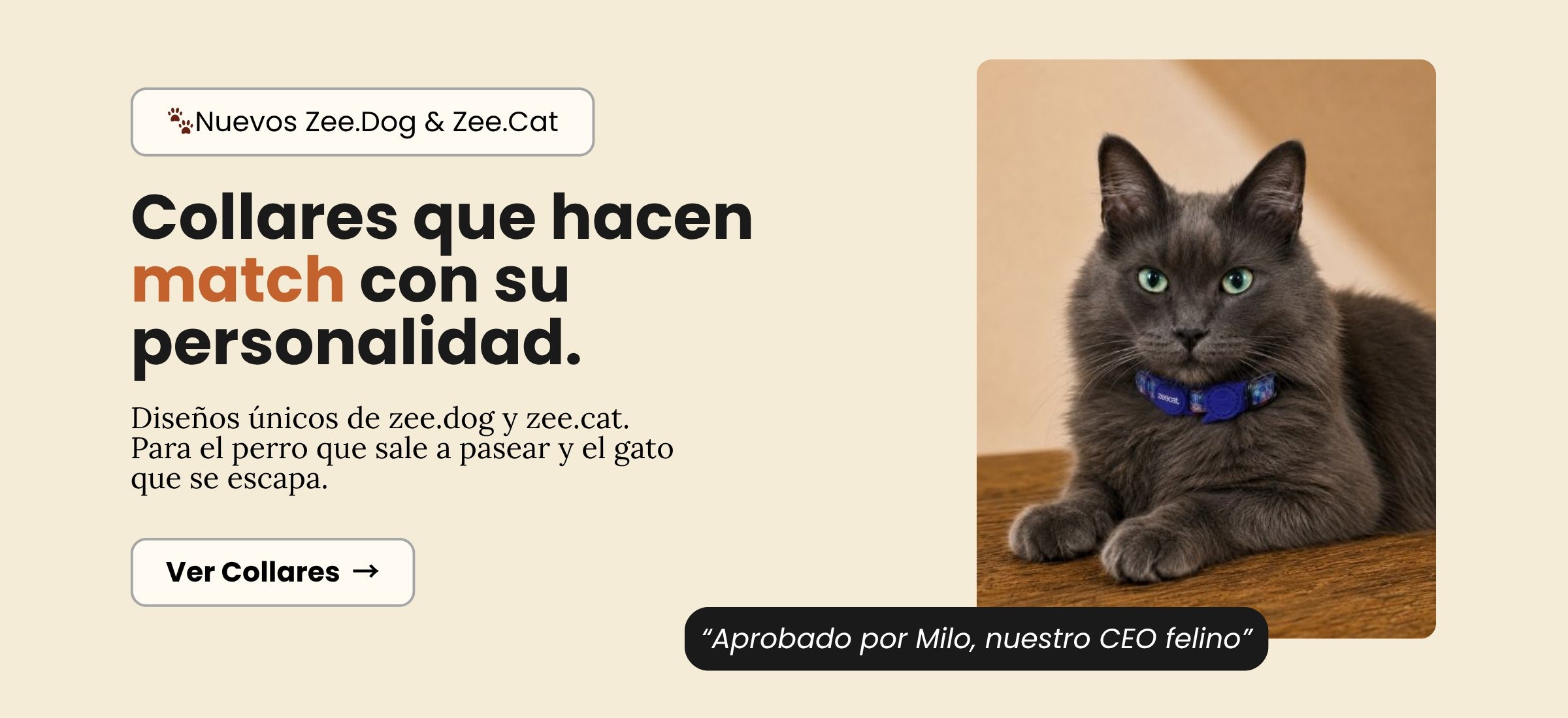 Collares Zee.Dog y Zee.Cat