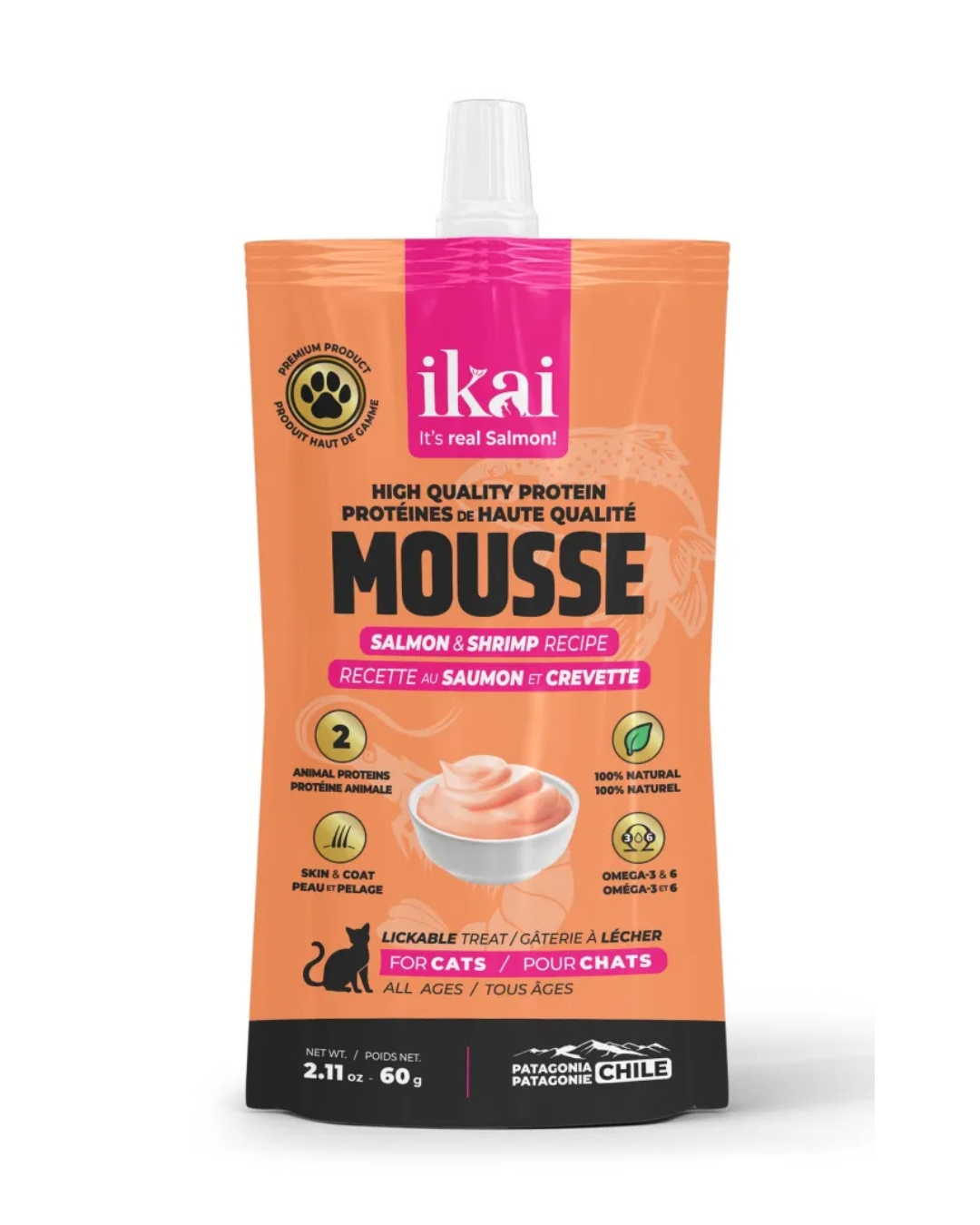 Mousse Salmón & Camarón 60g - Ikai