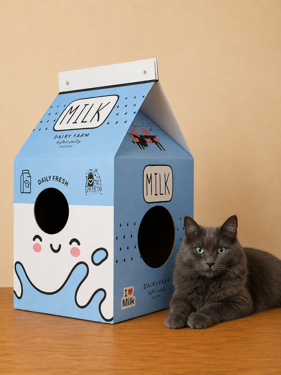 Rascador Maxi Caja de Leche - Brnx