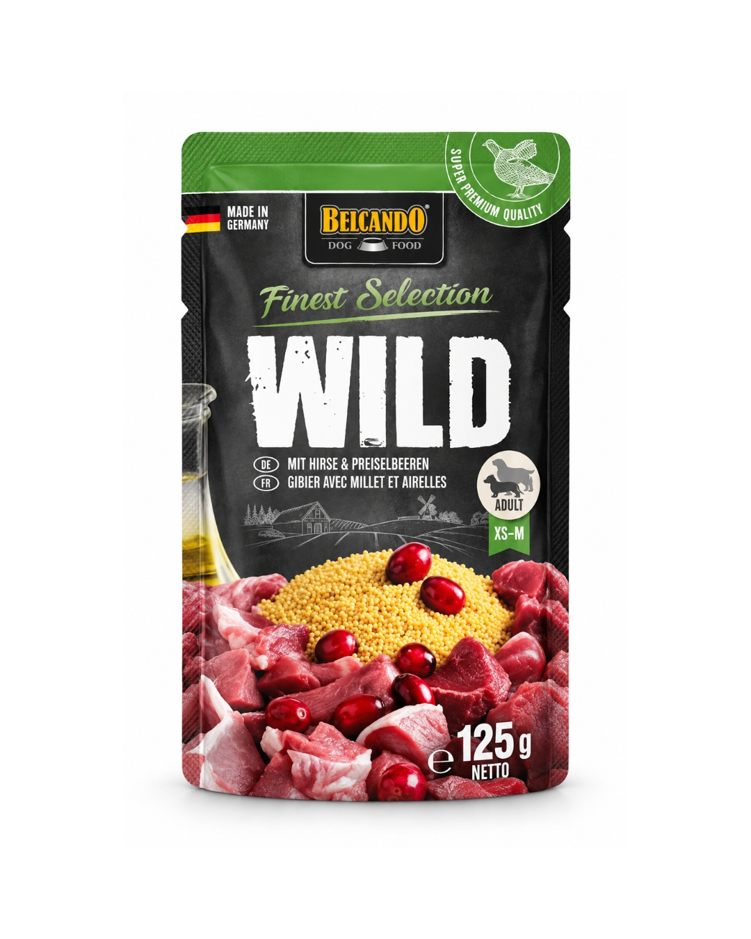 Sachet de Venado, Mijo & Arándano 125g - Belcando