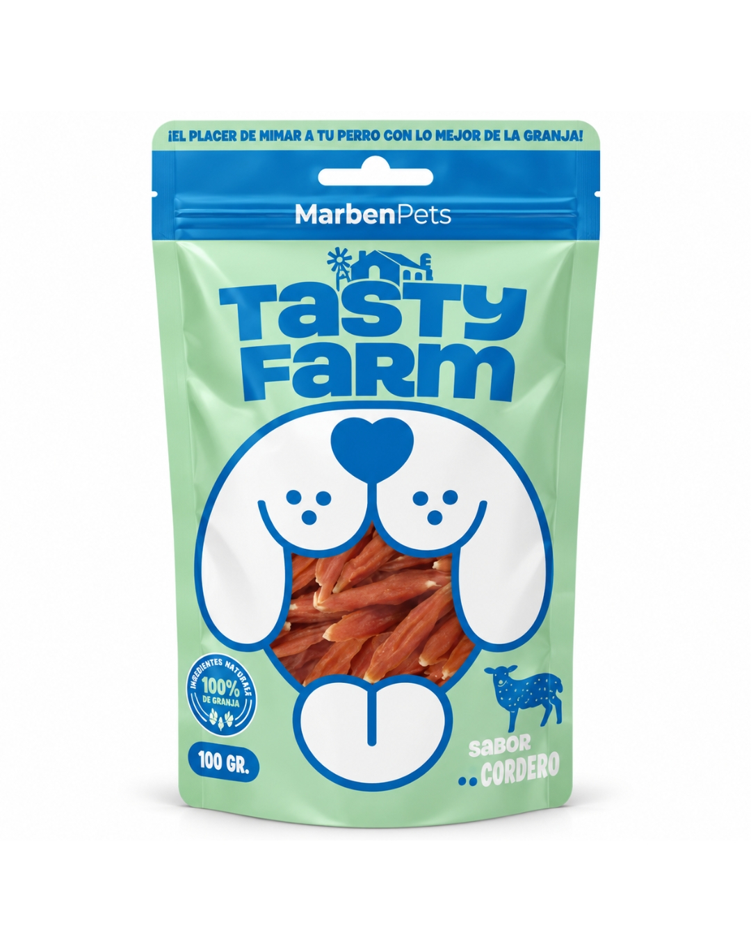 Salchichas de Cordero 100g - Tasty Farm