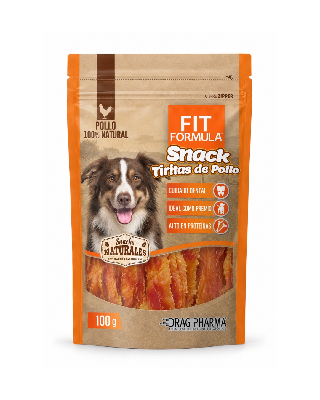 Tiritas de Pollo Deshidratadas 100g - Fit Formula
