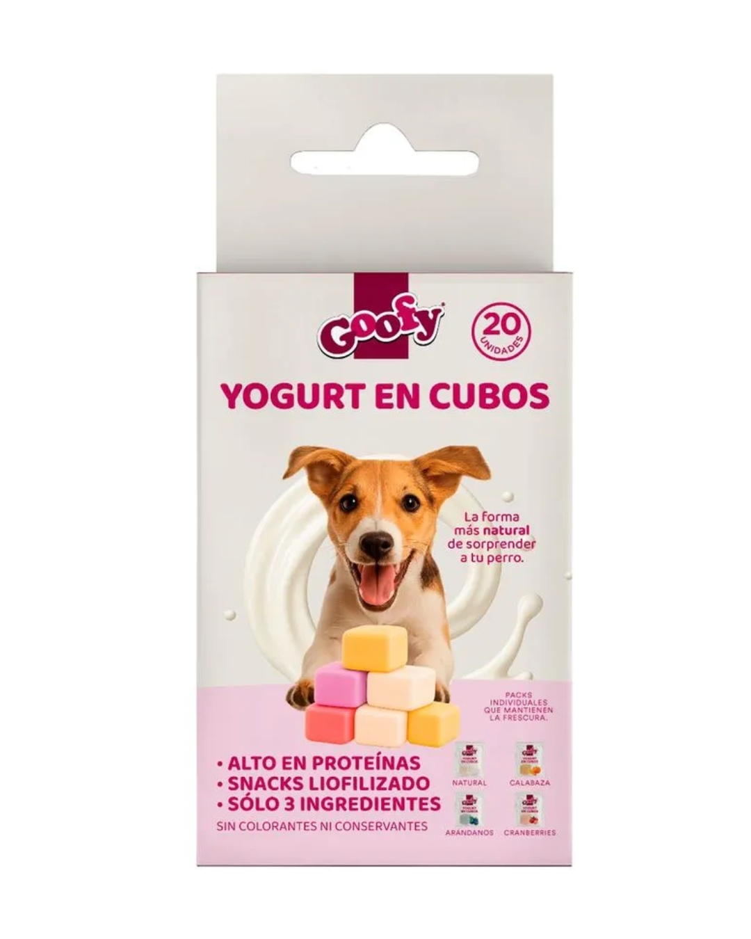Yogurt Natural en Cubos 20 Unidades - Goofy